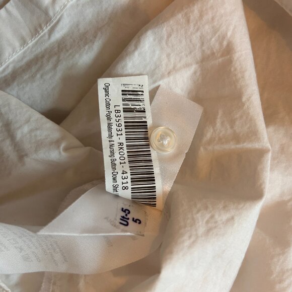 Quince 100% Organic Cotton Poplin Maternity Long Sleeve Shirt - Picture 4 of 7